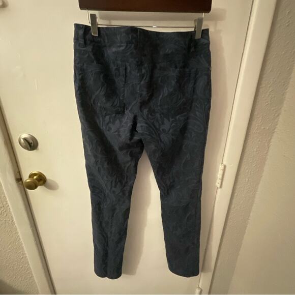 INC International Concepts Botanical Print Floral Embroidered Jeans 10 Boho Chic - Picture 6 of 12